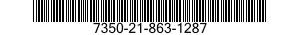 7350-21-863-1287 PLATE,EATING 7350218631287 218631287