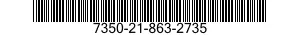 7350-21-863-2735 TRAY,SERVICE 7350218632735 218632735