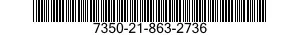 7350-21-863-2736 TRAY,SERVICE 7350218632736 218632736