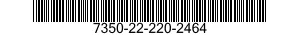 7350-22-220-2464 PLATE,EATING 7350222202464 222202464