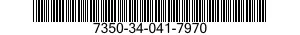 7350-34-041-7970 PLATE,EATING 7350340417970 340417970