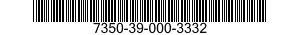 7350-39-000-3332 BOWL,FOOD SERVING 7350390003332 390003332