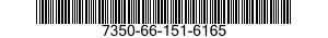 7350-66-151-6165 TRAY,MESS,DISPOSABLE 7350661516165 661516165