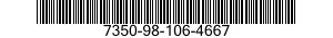 7350-98-106-4667 PLATE,EATING 7350981064667 981064667