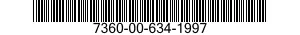 7360-00-634-1997  7360006341997 006341997