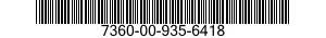 7360-00-935-6418 DINING PACKET 7360009356418 009356418