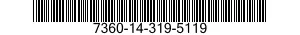 7360-14-319-5119  7360143195119 143195119