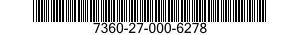 7360-27-000-6278 FRYER,DEEP FAT,INTEGRATED 7360270006278 270006278