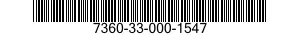 7360-33-000-1547 CUTLERY KIT 7360330001547 330001547