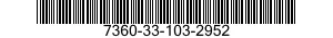 7360-33-103-2952  7360331032952 331032952