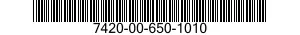 7420-00-650-1010  7420006501010 006501010