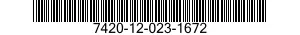 7420-12-023-1672  7420120231672 120231672