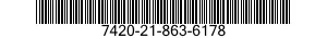 7420-21-863-6178  7420218636178 218636178