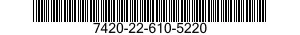 7420-22-610-5220 CALCULATOR,ELECTRONIC 7420226105220 226105220