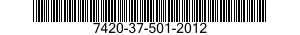 7420-37-501-2012  7420375012012 375012012