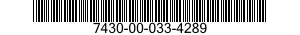 7430-00-033-4289 TYPEWRITER-PUNCH-READER,TAPE 7430000334289 000334289