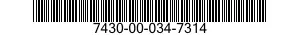 7430-00-034-7314  7430000347314 000347314