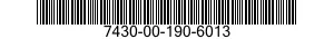 7430-00-190-6013  7430001906013 001906013