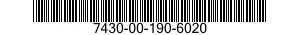 7430-00-190-6020  7430001906020 001906020
