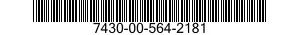 7430-00-564-2181  7430005642181 005642181