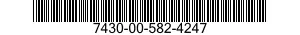 7430-00-582-4247  7430005824247 005824247