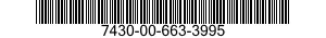 7430-00-663-3995 TYPEWRITER 7430006633995 006633995