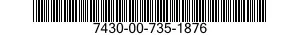 7430-00-735-1876  7430007351876 007351876