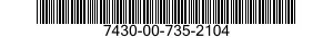 7430-00-735-2104  7430007352104 007352104