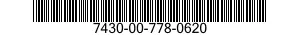 7430-00-778-0620  7430007780620 007780620