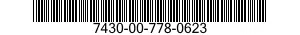 7430-00-778-0623  7430007780623 007780623