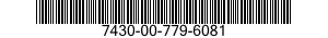 7430-00-779-6081  7430007796081 007796081