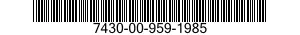 7430-00-959-1985 TYPEWRITER 7430009591985 009591985