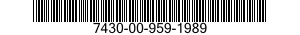 7430-00-959-1989 TYPEWRITER 7430009591989 009591989