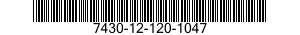 7430-12-120-1047 TYPEWRITER 7430121201047 121201047