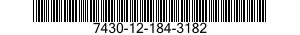 7430-12-184-3182  7430121843182 121843182