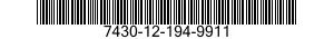 7430-12-194-9911 TYPEWRITER 7430121949911 121949911