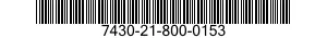 7430-21-800-0153 TYPEWRITER 7430218000153 218000153