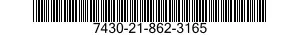 7430-21-862-3165  7430218623165 218623165