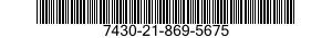 7430-21-869-5675 TYPEWRITER-PUNCH-READER,TAPE 7430218695675 218695675