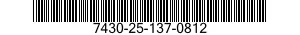 7430-25-137-0812 COMPOSING MACHINE,CHANGEABLE TYPE-PLATE STYLE 7430251370812 251370812