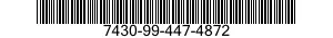 7430-99-447-4872  7430994474872 994474872
