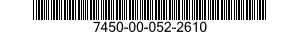 7450-00-052-2610 REPRODUCER,SOUND 7450000522610 000522610