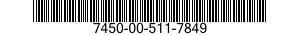 7450-00-511-7849  7450005117849 005117849