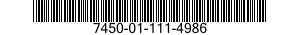 7450-01-111-4986  7450011114986 011114986