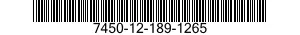 7450-12-189-1265 RECORDER SET,SOUND 7450121891265 121891265