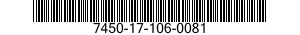 7450-17-106-0081 TAPE,SOUND RECORDING 7450171060081 171060081