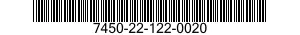 7450-22-122-0020 RECORDER-REPRODUCER,SOUND 7450221220020 221220020