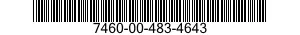 7460-00-483-4643  7460004834643 004834643