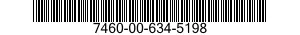 7460-00-634-5198  7460006345198 006345198