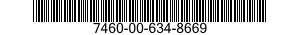 7460-00-634-8669  7460006348669 006348669